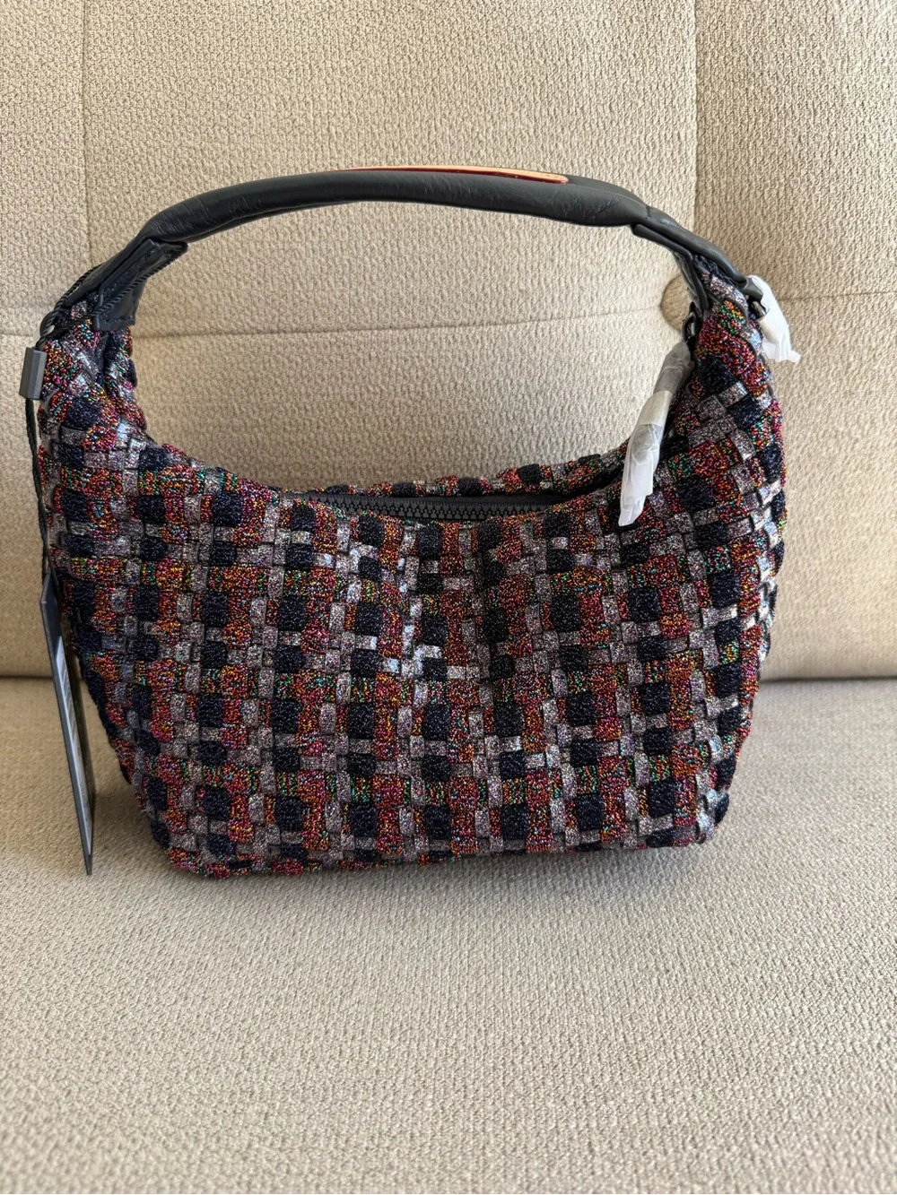 MZ Multi Woven Shimmer Mini Hobo